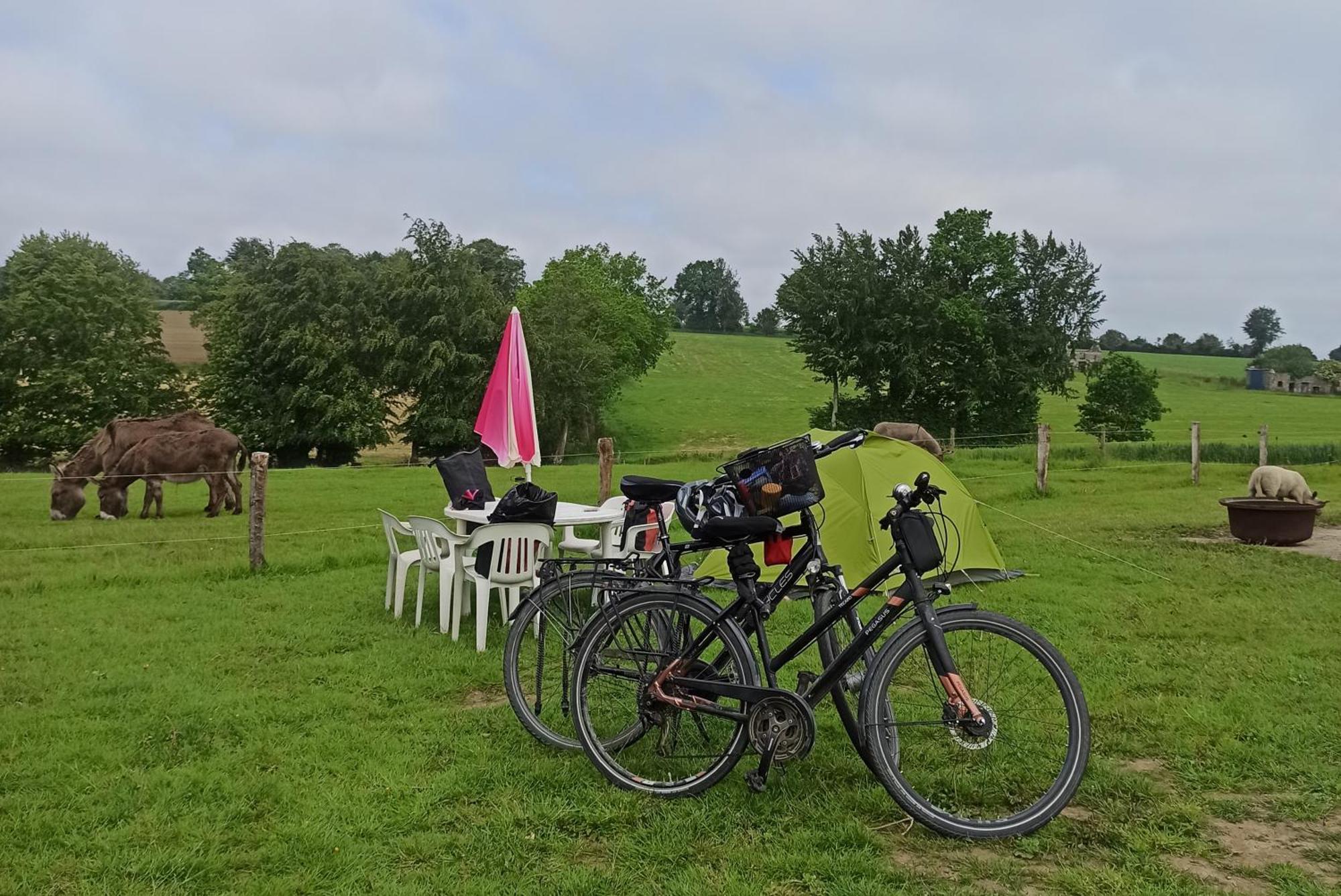 La Billardiere Camping A La Ferme Le Menil-Ciboult Exterior foto
